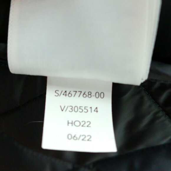 ATHLETA Whisper Featherless Luxe Velvet Vest Women's M Black Quilted Full Zip - Picture 13 of 13